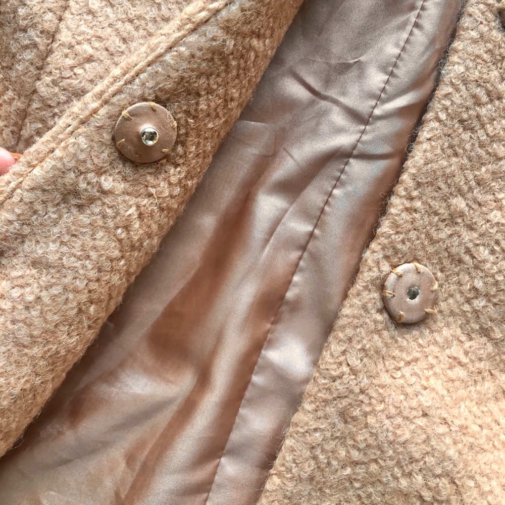 Collarless Woolblend Coat - Picture 8 of 9